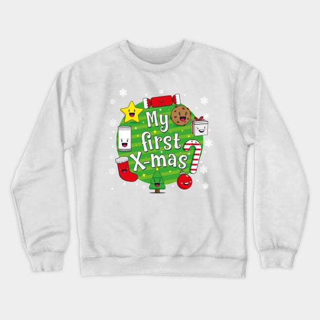 My First Christmas Crewneck Sweatshirt by Bubsart78